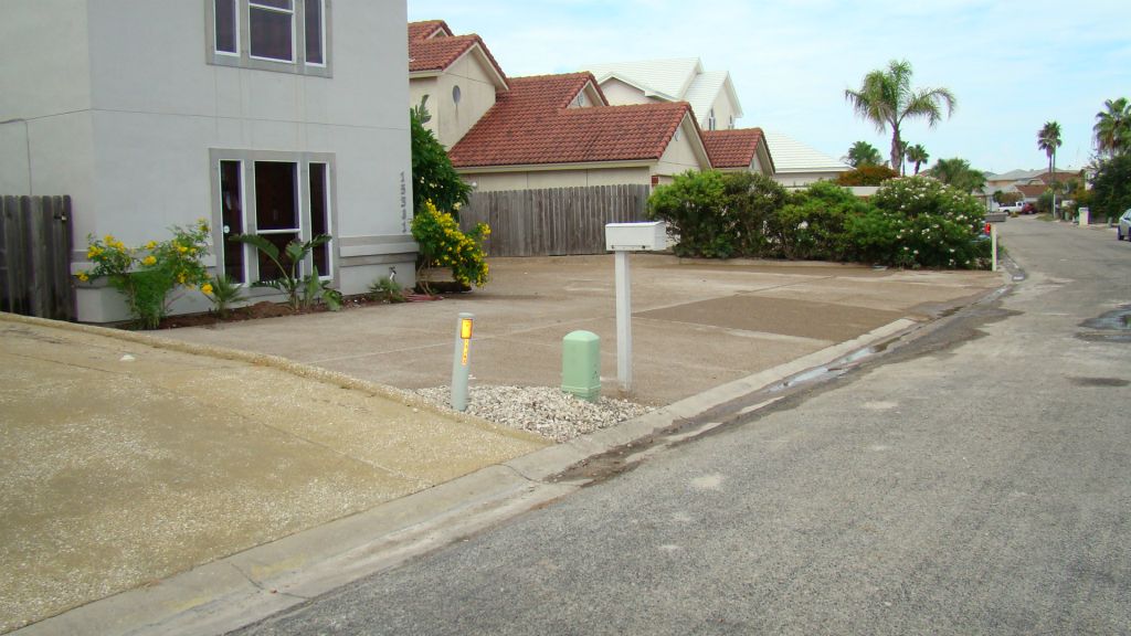COMPLETED CONCRETE DRIVE